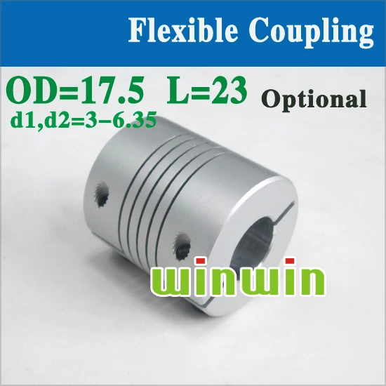 Screw Threads type 5mm to 5mm shaft flexible coupling 5x5mmin Shaft