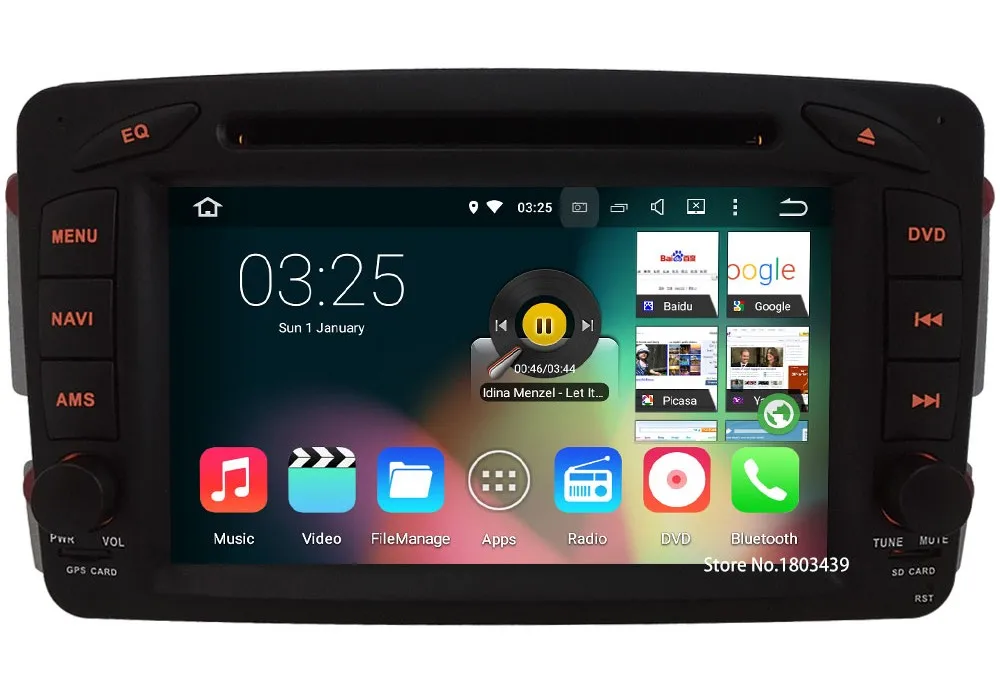 Sale 7" Android 7.1 Car DVD Multimedia player radio Stereo for Benz W203 S203 C180 C200 C220 C230 C240 C270 C280 C300 C320 C350 C32 29