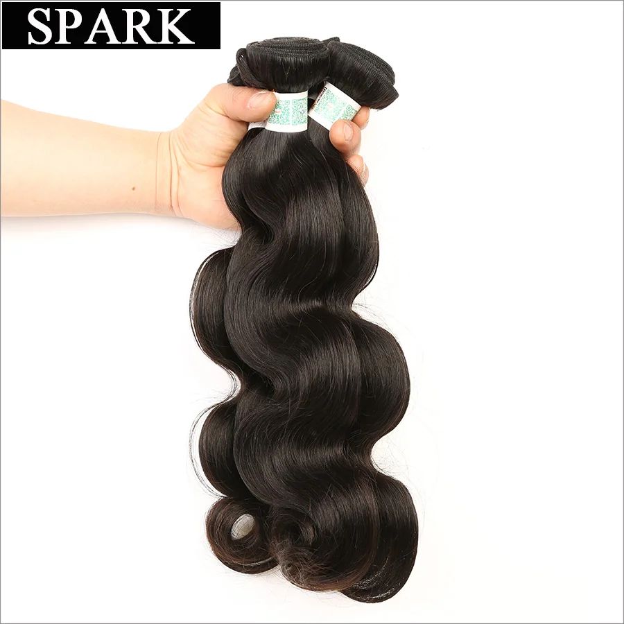 Spark font b Hair b font Company Brazilian Virgin font b Hair b font Body Wave