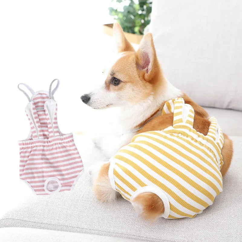 

Cute Stripe Female Pet Dog Sanitary Physiological Pants Panties Short Cute Cat Small Dog Pet Trousers Dog Underwear Diaper