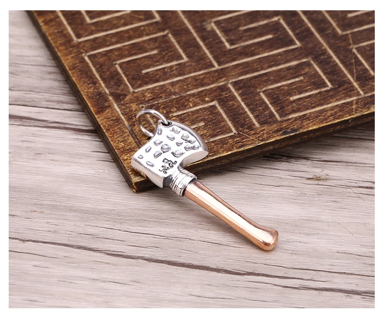 

Small axe pendant male silver s925 sterling silver creative personality hipsters domineering pendant