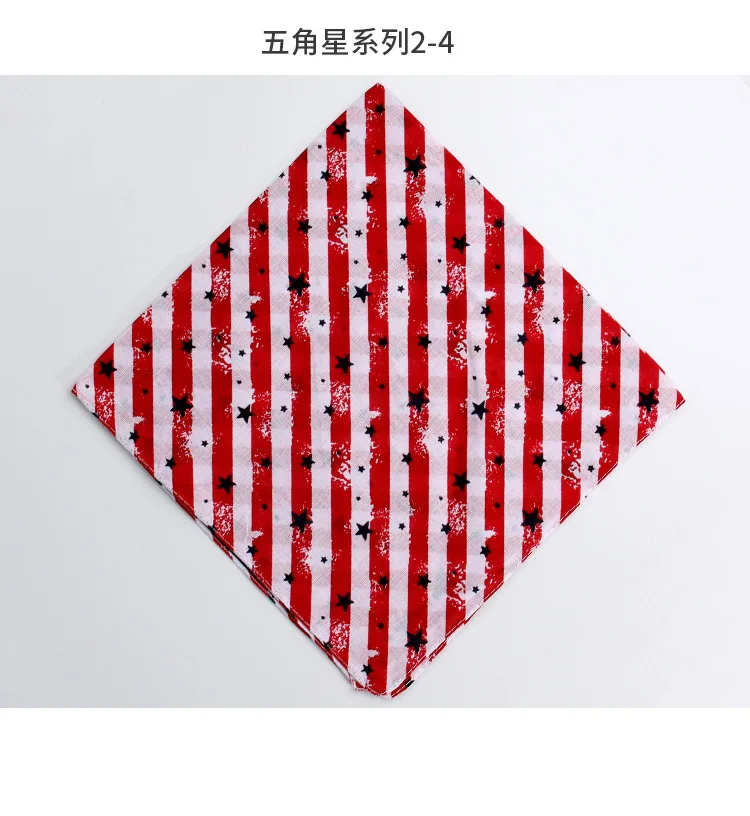 100% Cotton Five-pointed star print Bandanas Women Men Basketball Hip Hop Sweatband Pirate Magic Bandana Cycling Scarf Headscarf mens knit scarf