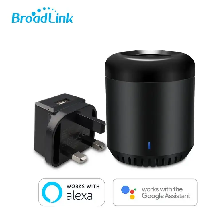 Broadlink RM Mini 3 Пульт дистанционного управления для умного дома решение WiFi ИК пульт дистанционного управления Поддержка Google Home и Alexa - Комплект: with UK adapter
