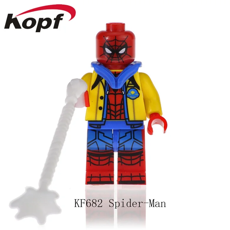KF682 строительные блоки Супер Герои Мстители Человек-паук анти-яд Карнаж яд фильмы кирпичи фигурки Куклы для детей игрушки