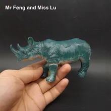 Большой дикий носорога рано Head Start Обучение игры игрушки Kid модель аксессуары