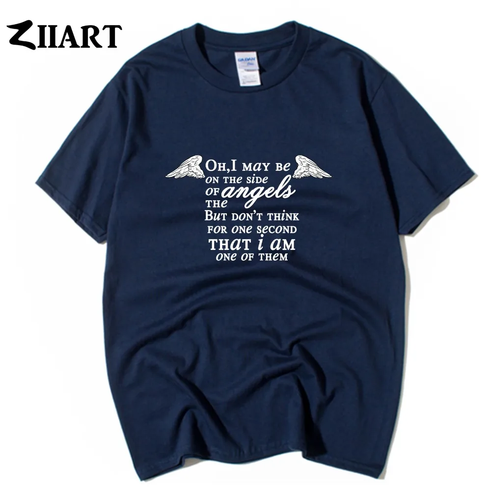 

Sherlock Holmes May Be On The Angels Side Not One Of Them Couple Clothes Boy Man Summer Short-Sleeve T-Shirts ZIIART