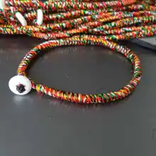 BB-231 Тибетский ручной Kingkong узлов браслет-амулет нитей 5-Цвета нить, 10 предметов/партия