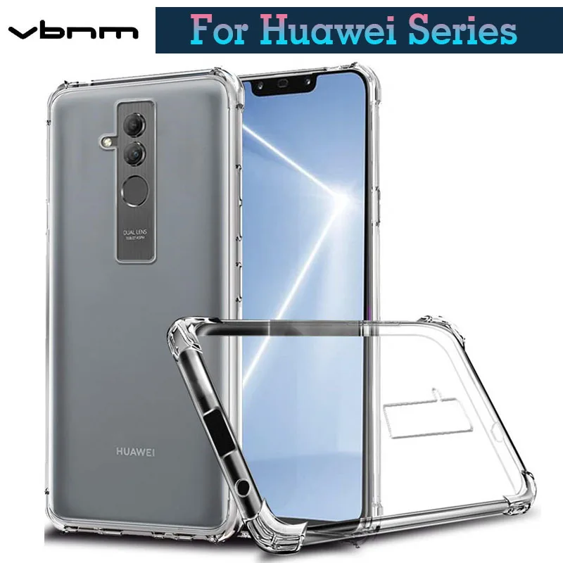 Противоударные Чехлы противоударный чехол для huawei Коврики 20 Pro P20 Lite 20X Мягкий