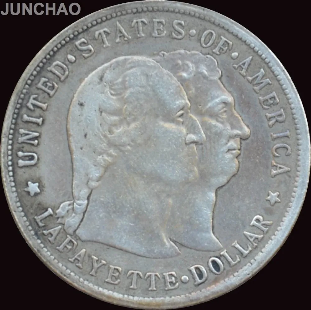 

United States Of America 1900 90% Silver Lafayette Dollar Commemorative Copy Coin