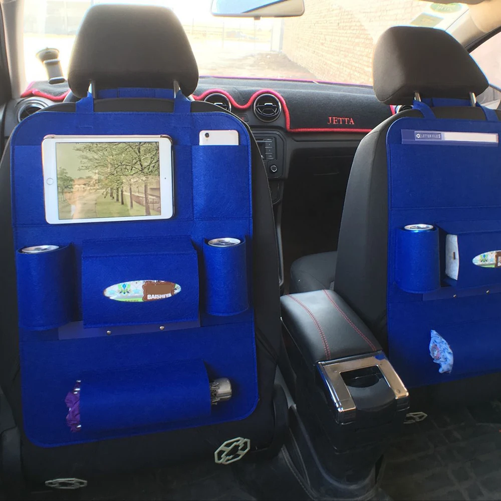 Автомобильный органайзер, сумка на заднее сиденье, автомобильный держатель, мульти-карман, сиденье, шерстяной войлок, контейнер для хранения, подвесной ящик для хранения автомобиля для детей