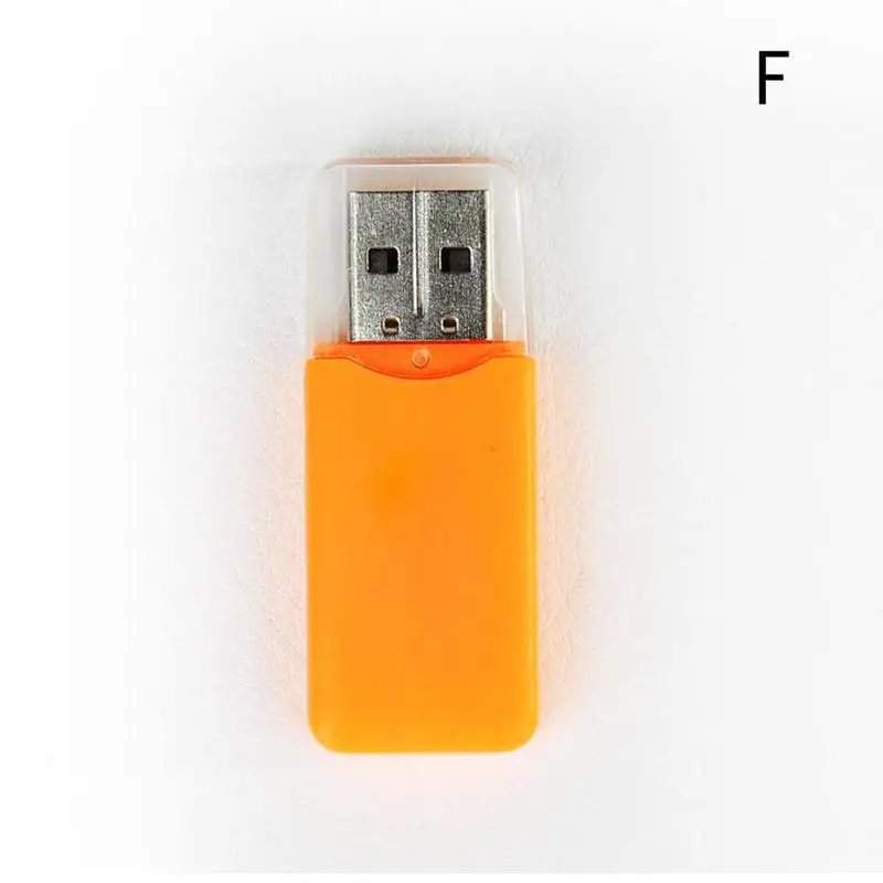 Симпатичный мини USB 2,0 кард-ридер для Micro SD карты TF адаптер разъем высокое качество кард-ридер для планшетных ПК - Цвет: F