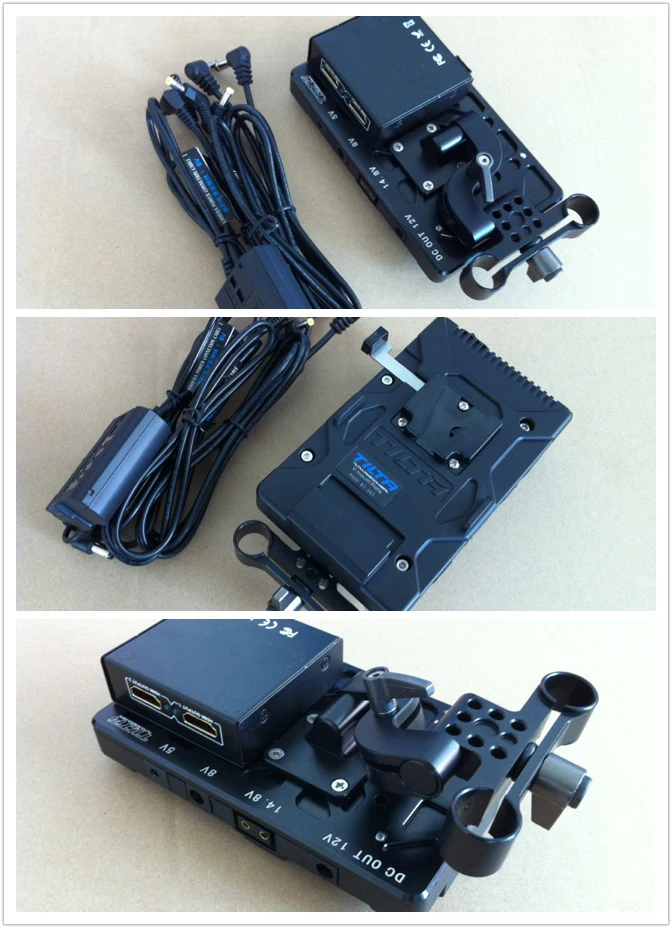 

Tilta V-lock/ Anton mount Battery Plate with HDMI Splitter Power supply System for DSLR 5D2 5D3 C300 BMCC camera
