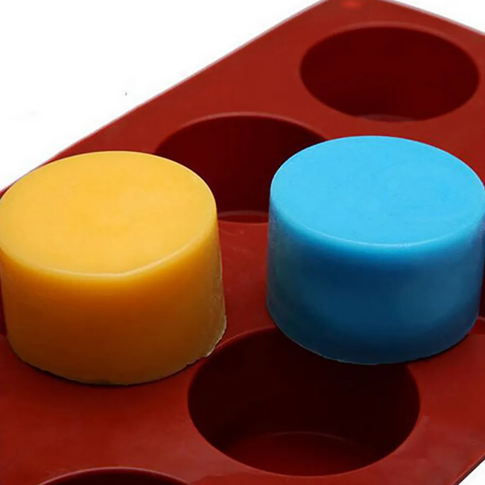 

Cake Mold Soap Mold Round Flexible Silicone Cookie Mould Candy Chocolate Mould
