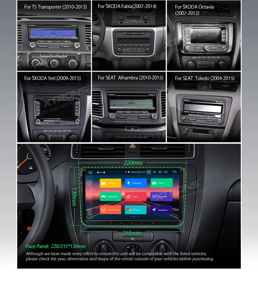 Clearance 9" Android 9.0 Multimedia Car Stereo Radio Player GPS for Volkswagen Golf Passat CC Touran Tiguan Sharan for Skoda for Seat 2