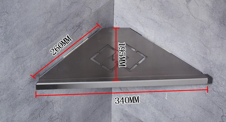 304 из нержавеющей стали Ванная комната полка один 2-слойная ванная комната угловая полка Ванная комната Кухня треугольник стеллаж для хранения Аксессуары для ванной комнаты