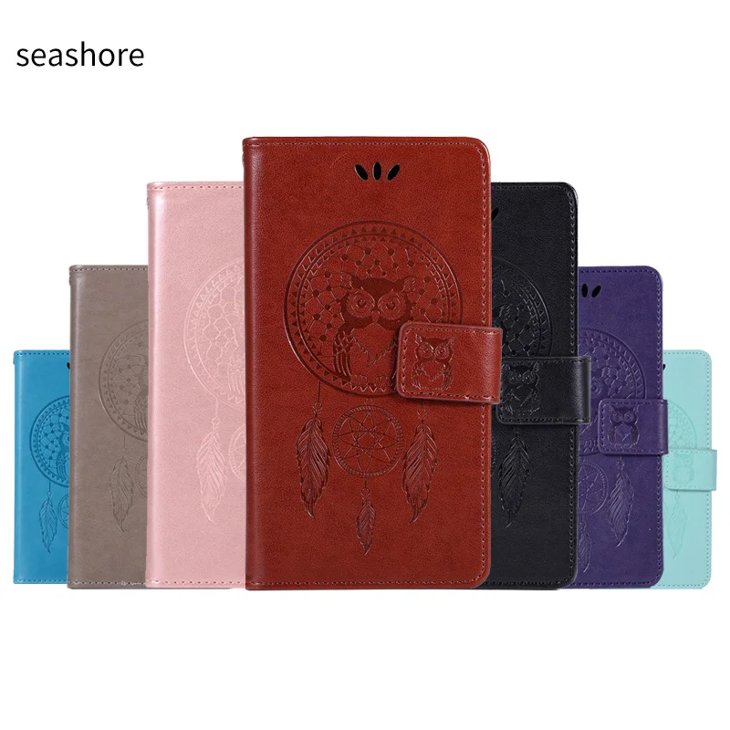 

Owl Flip PU Leather Wallet Bag For Funda Xiaomi Redmi 7 6 Pro 5 Plus 4 4X Note 7 6 5 Pro Case Mobile Phone Cover Coque Pouch