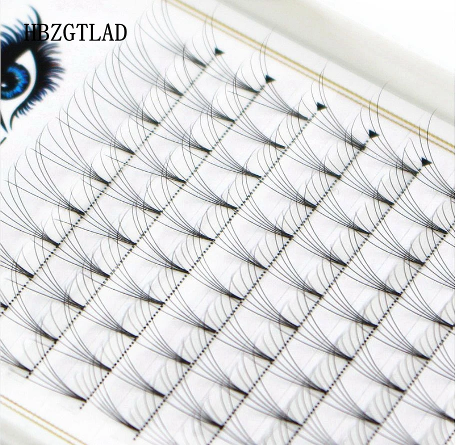 

New 0.05/0.07/0.1mm 5D Russian Volume Eyelashes Extension Short Stem Pre made Fans C/D curl Mink Eyelash Individual Extensions