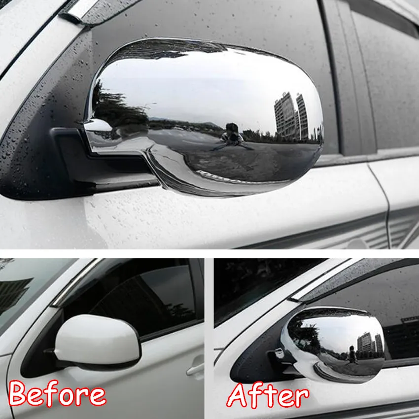 Подходит для Mitsubishi Outlander 2013- Автомобильное зеркало заднего вида, Кепки декоративный укладки крышка внешние аксессуары без поворота светильник