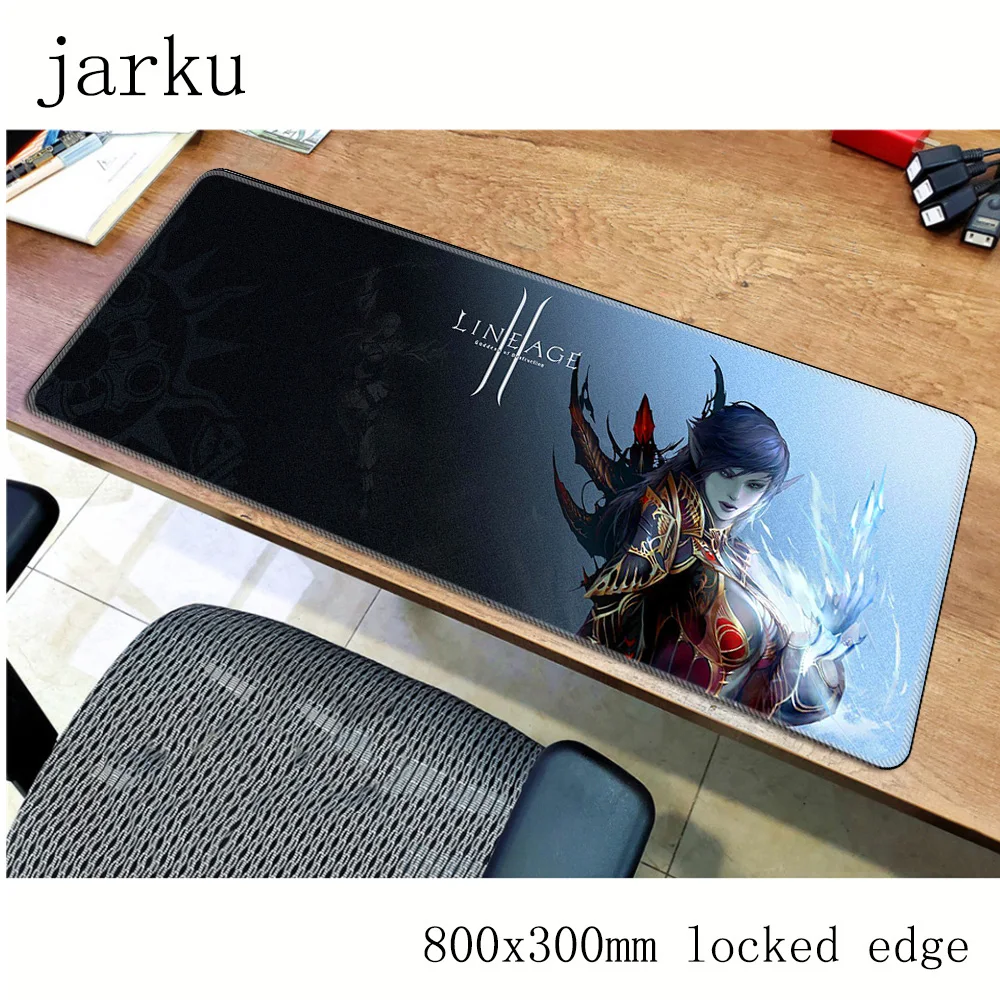 Gel lineage 2 коврик для мыши аксессуары геймеров 800x300 мм ноутбука большой игровой