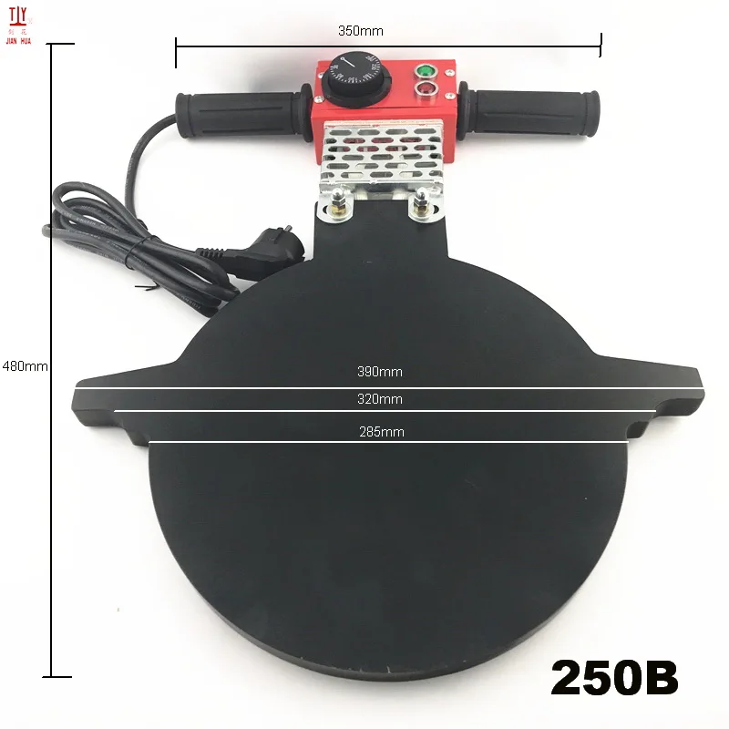 Цзяньхуа нагревательная плата для 250 мм ПЭ труб Стыковая сварочная машина термосварочная арматура нагревательная пластина ручная нагревательная пластина