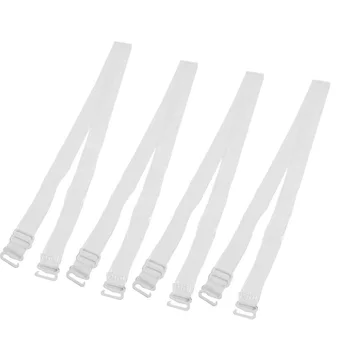 

2 Pairs Adjustable Soft Plastic Transparent Shoulder Bra Band Straps