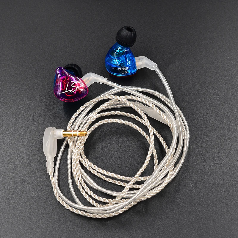 

KZ-ZST / ZS3/ZS4/ZSR / ES3/ED12 Silver plated upgrade cable headset standard gold-plated 0.75 pin