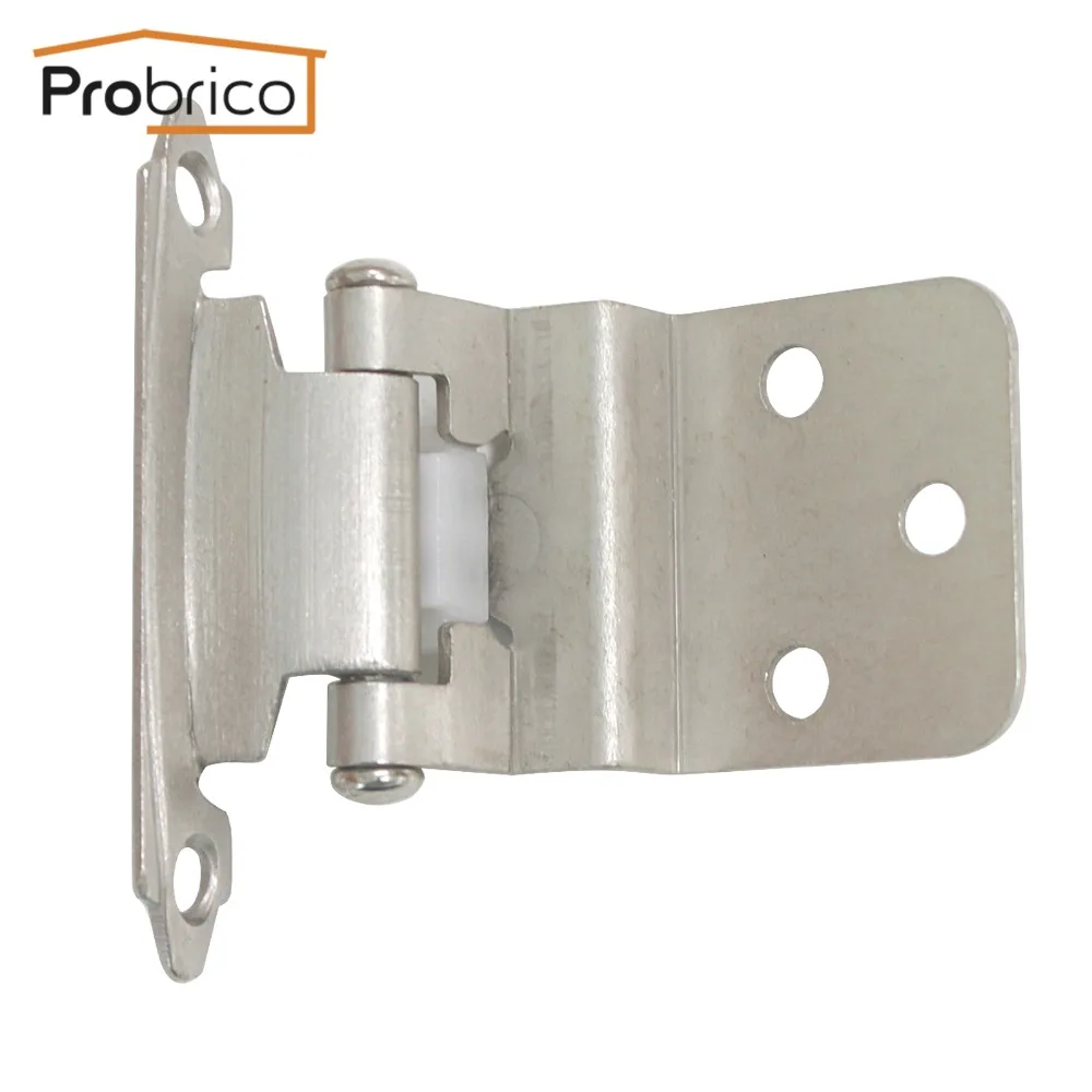 Probrico самозакрывающиеся 3/8 &quotInset из сатина никеля кухонные шарниры для шкафа CH198SN