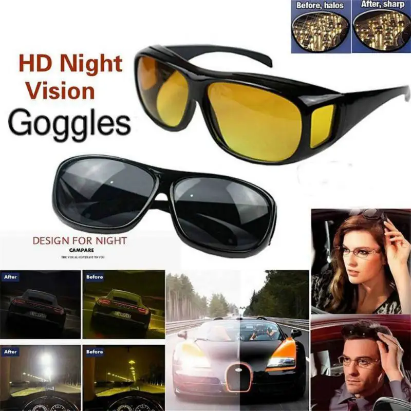 

Fashion Modelling Night View Sunglasses Motorcycle Glasses Night Vision Mirror Protect Your Eyes Anti-Sand Fit For Men And Women