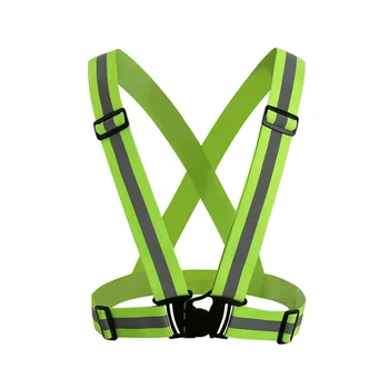 

Miccgin Cycling Safety Vest Reflective Visibility Night Riding Running Jogging Protective Stripe for Adult bike accessories