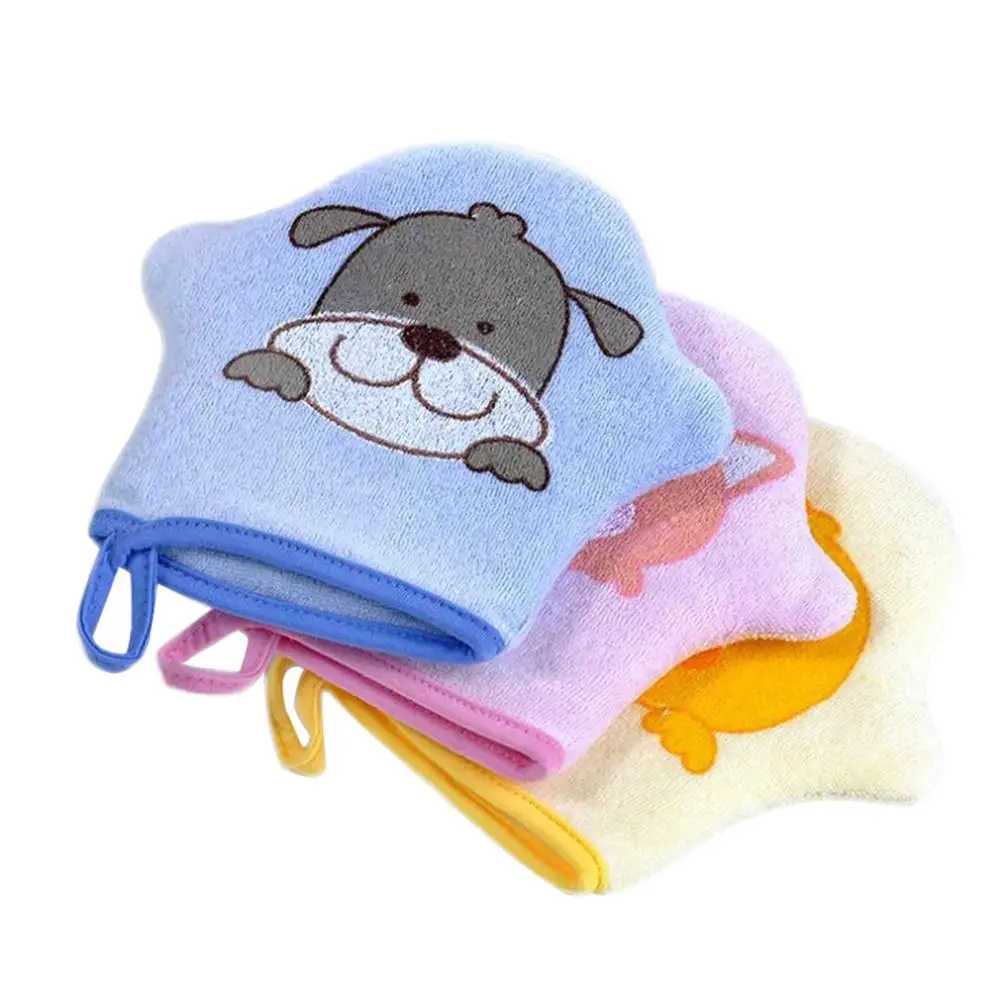 3 цвета мультфильм супер мягкий хлопок ванна душ щетка животных моделирование губка тереть полотенце мяч для маленьких детей