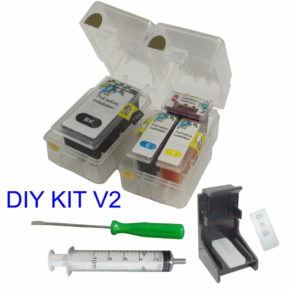 

Smart DIY Refill kit For Genuine 445 446 445XL 446XL CANON IP2840 MG2440 MG2540 MG2940 MX494 TR4540 Ink Cartridge V2