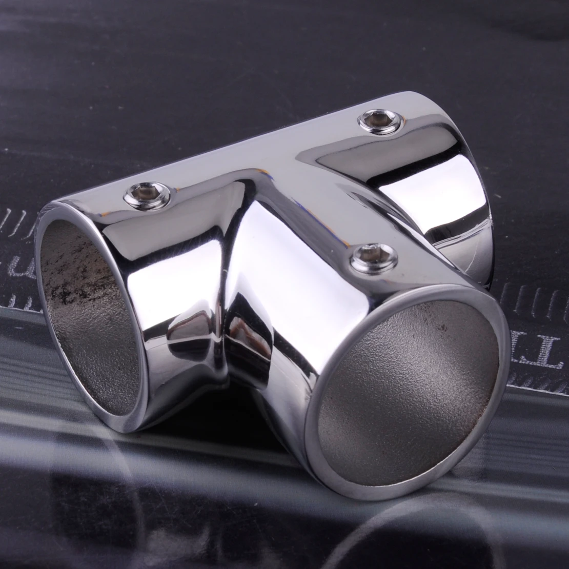 

CITALL 1" 25mm 90 Degree 3 way Boat Yacht Marine Stainless Steel Hardware Rail Fittings