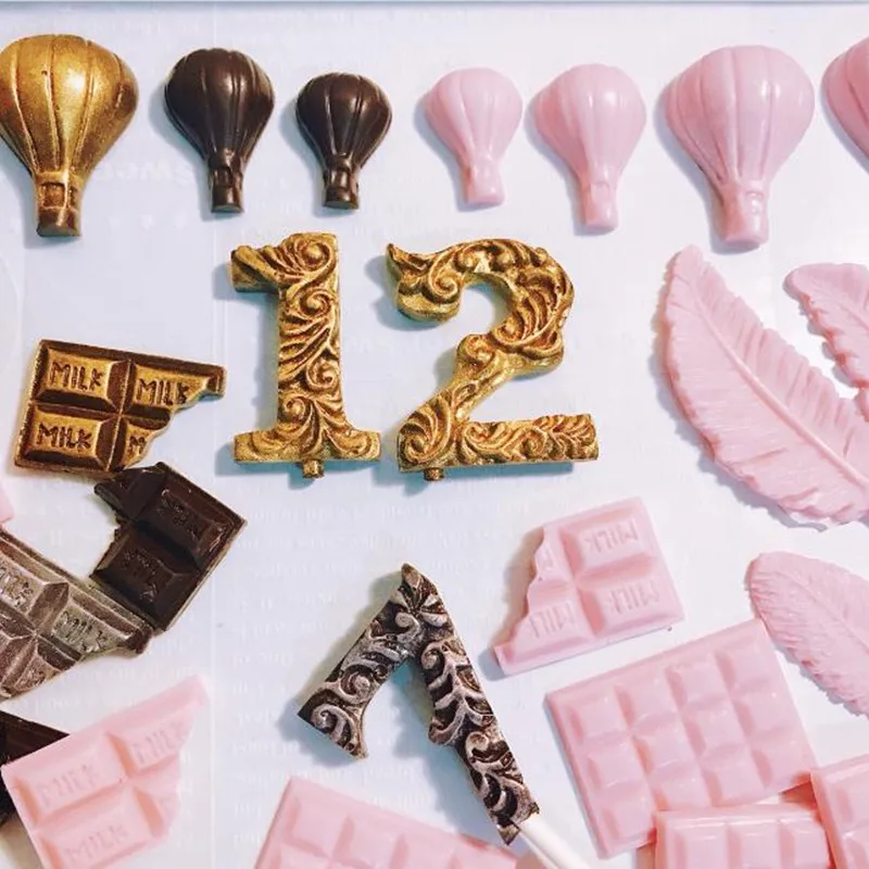 OBEDIENCE Star Heart Leaf Silicone Mold Chocolate Fimo Clay Candy Molds