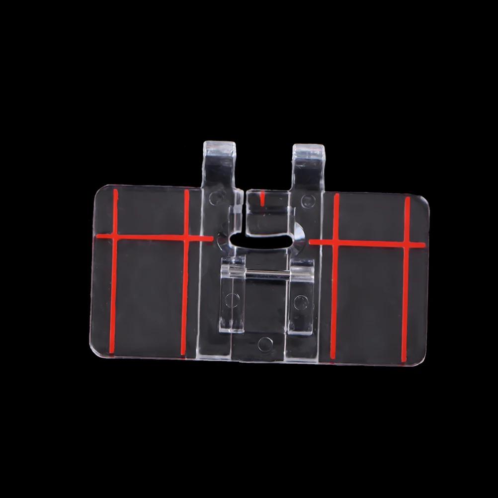 

Simple Mini Clear Plastic Parallel Stitch Foot Presser for Multifunction Domestic Sewing Machine Parallel Stitch Sewing Tool