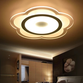 

Modern Remote Dimmable Ceiling light LED lamp iron Acrylic faceplate panel for Bedroom LED light fixture