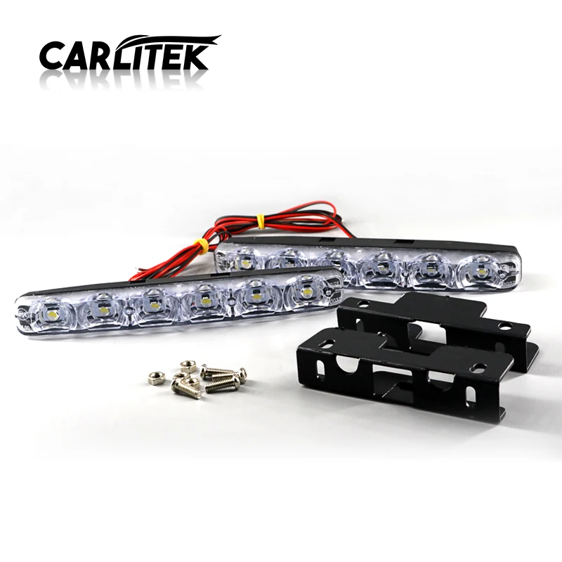 CARLitek 12 см 15 17 Автомобильный светодиодный светильник 3 Вт 6 В дневные ходовые огни