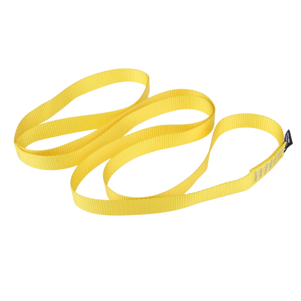 Corda de Cinto de Nylon para Escalada Equipamento de Montanhismo Bandlet de Rolamento de Carga para Escalada 35kn - 7868lbs 3 equipamento de montanhismo 35kn 7868lbs, bandlet de