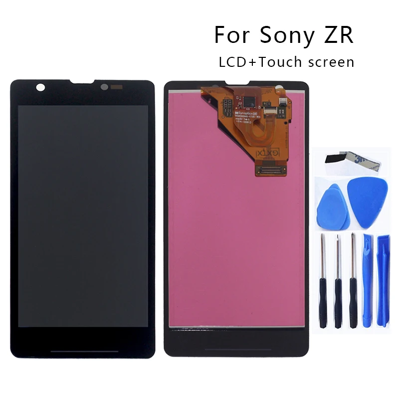 ЖК-монитор 4 6 дюйма AAA для Sony Xperia ZR M36h C5502 C5503 дигитайзер в сборе стеклянная панель с