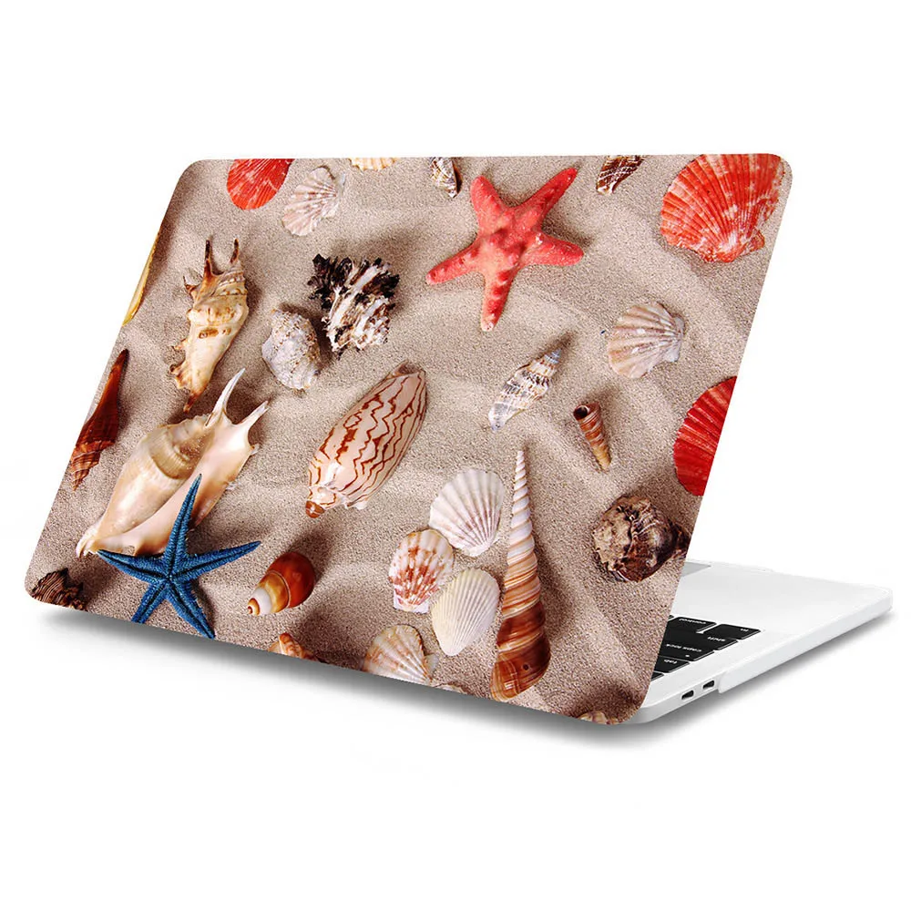 Морской чехол со звездами для Macbook Air 11 13 A1932 Pro 13 15 Touch bar retina 12 13 15 ''Пляжный Стиль чехол для ноутбука сумка - Цвет: SBQ012