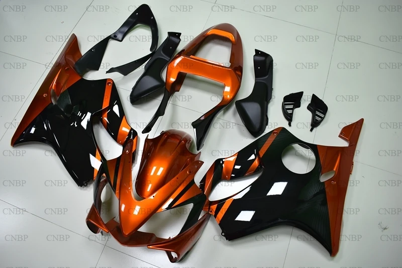 Обтекатели для мотоциклов CBR 600 2001 2003 01 CBR600F4i оранжевые красные черные|Пластиковые