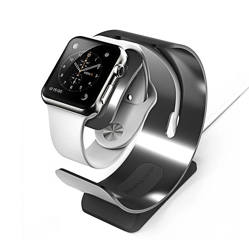 Подставка-держатель для Apple Watch 4/2/1 ТПУ + алюминий 42 мм 38 подставка apple watch