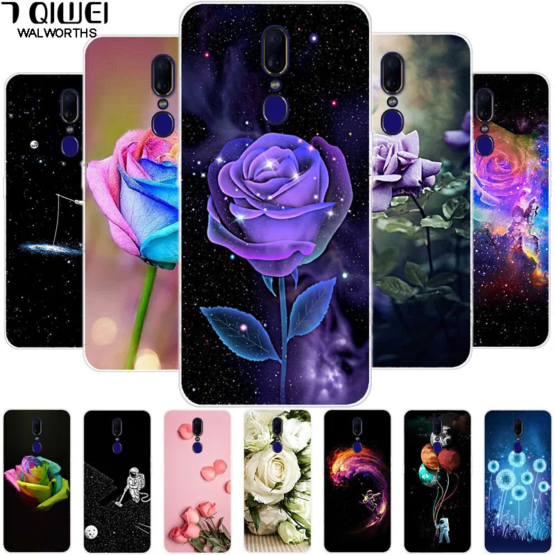 

For OPPO F11 Case 6.53'' Silicone Flower Soft TPU Back Cover Protective For OPPO F11 F 11 A9 A 9 Funda Phone case For OPPOF11