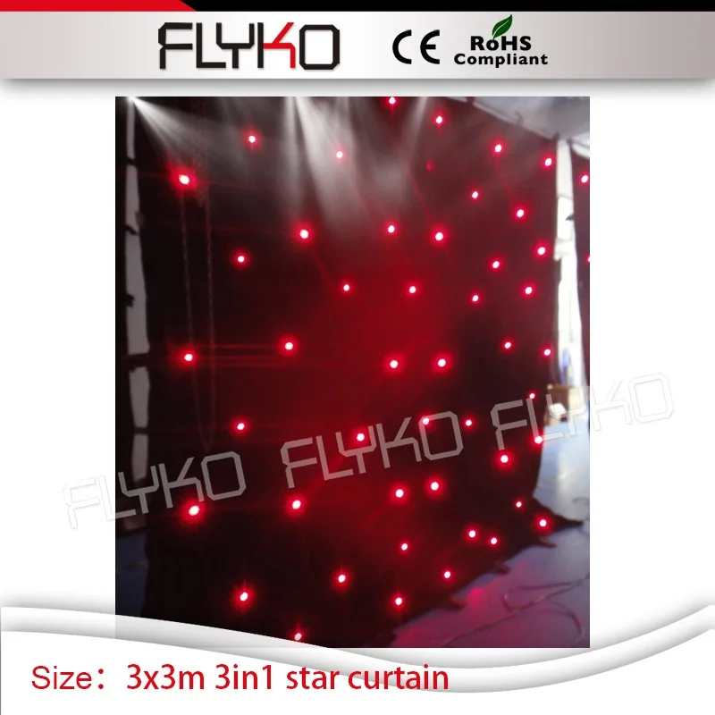 

3M by 3M star curtain rgb 3in1 christmas holiday event decor led curtain star