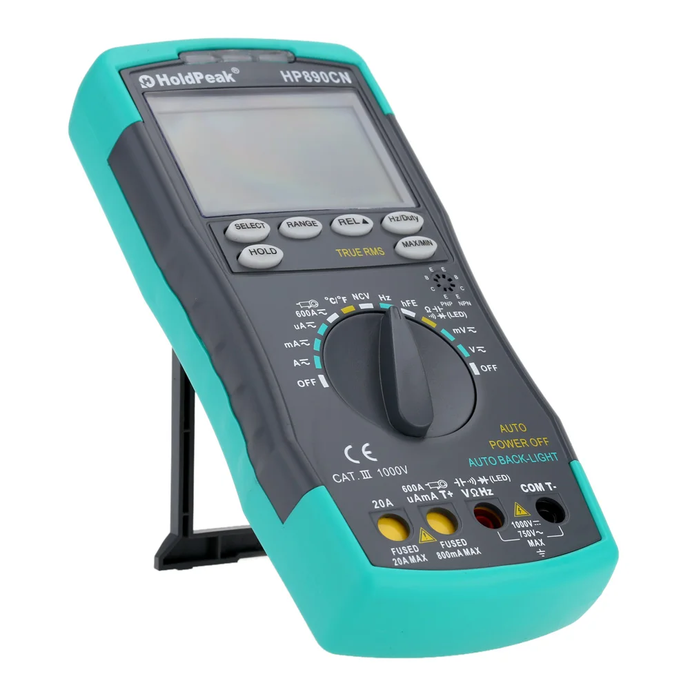 HoldPeak HP-890CN ЖК-цифровой мультиметр постоянного тока переменного тока измеритель напряжения измеритель температуры Meaurement Автоматический диапазон диагностический инструмент
