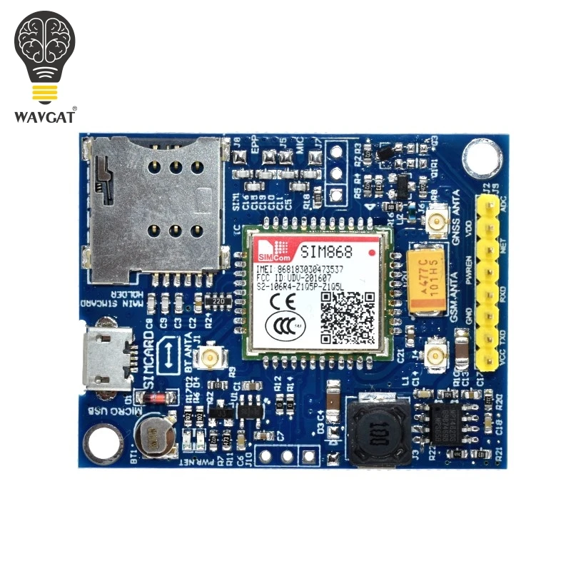 SIM868 GSM GPRS gps BT сотовый Модуль MINI SIM868 плата SIM868 коммутационная плата, вместо SIM808