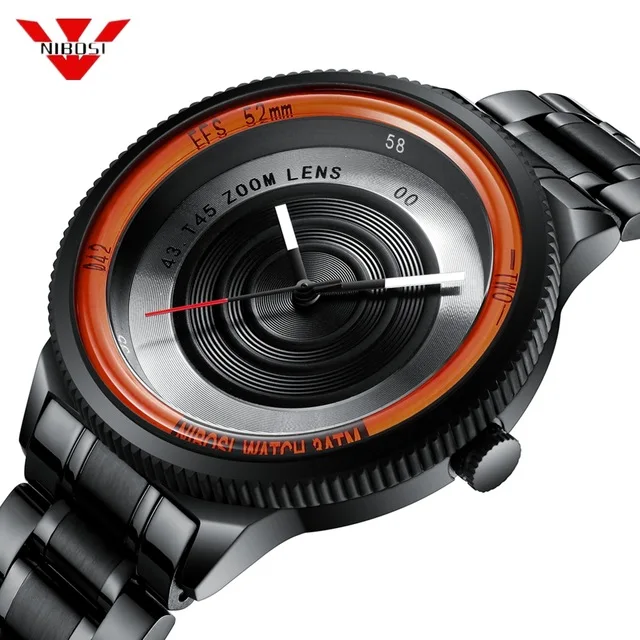 

Mens Watches Slim Mesh Waterproof Minimalist Wrist Watch NIBOSI Men Quartz Sport Watch Ultra Thin Clock Relogio Masculino