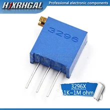 10 pçs 3296 3296x série resistanceohm trimpot trimpot potenciômetro 1k 2k 5k 10k 20k 50k 100k 200k 500k 1m ohm 100r 200r 500r