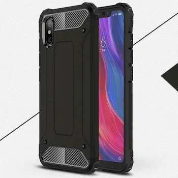

50pcs Tough Dual Layer Hard PC+TPU Cover For Xiaomi Mi CC9 CC9E 9 8 SE Lite Max Mix 3 F1 Play Hybrid Shockproof Armor Back Case