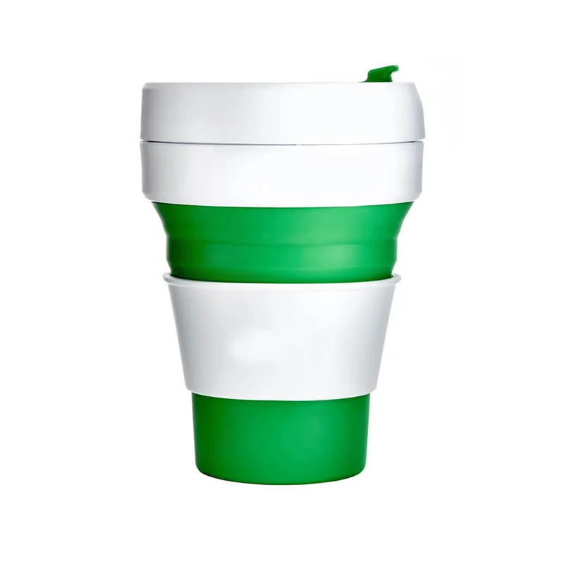 Portable Collapsible Silicone Folding Water Cup Travel Coffee Cups Outdoor Hiking Sports Camping Telescopic Cup 08