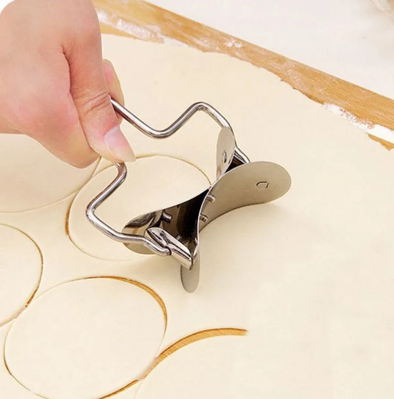 

Stainless Steel Dough Press Dumpling Maker Mould Pie Ravioli Cooking Pastry Tools Circle Dumpling Cutter Making Machine